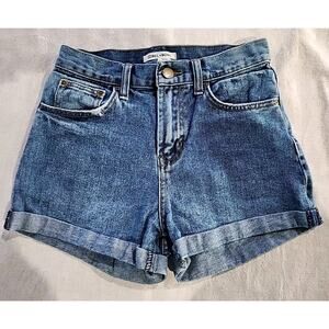 Billabong Denim Shorts Women Size 24 100% Cotton Blue Beach Summer Cutoffs